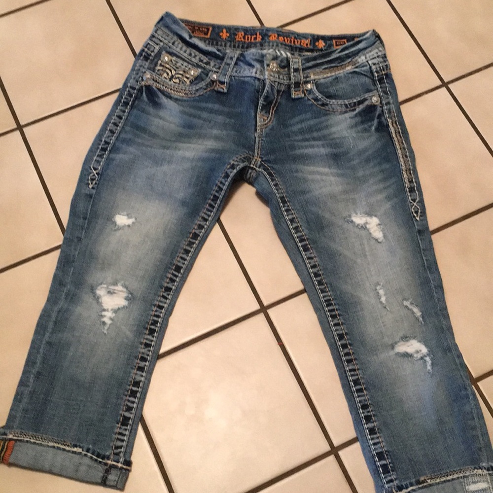 Rock revival capris
